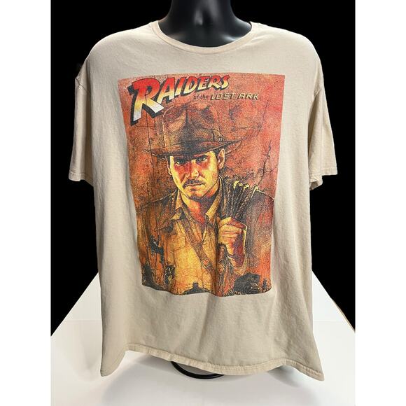 Indiana Jones Raiders of the Lost Ark XXL T-Shirt - Vintage Style Movie Tee - Picture 1 of 8